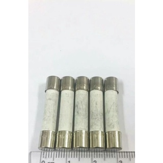 (5ชิ้น) ฟิวส์ 10A 250V FUSE ขนาด 6x30mm.   ฟิวส์เซรามิกคุณภาพดีเยี่ยม