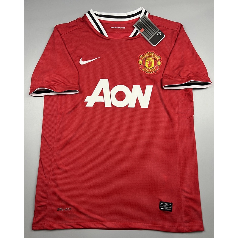 เสื้อบอล ย้อนยุค แมนยู 2011 เหย้า Retro Manchester United Home เรโทร คลาสสิค 2011-12