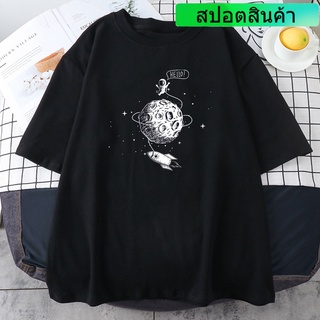 เสื้อยืด ทรงหลวม ลายนักบินอวกาศ สไตล์ฮาราจูกุ 2022