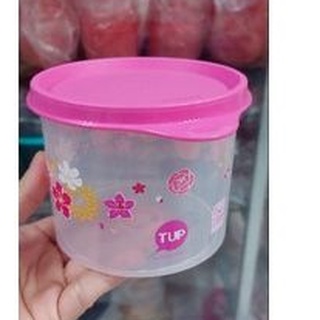 Tupperware ขวดโหลคอมแพค ความจุ550 มล. ลายดอกไม้ (1ใบ)