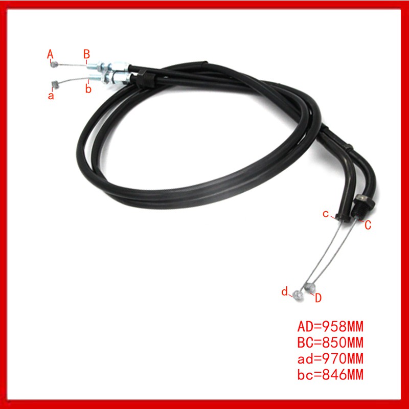 สายเคเบิลเมตร สายคันเร่ง สายวัดความเร็วเบรค สายเบรก Honda รถจักรยานยนต์ CB400 VTEC NC39 CB400SF Supe