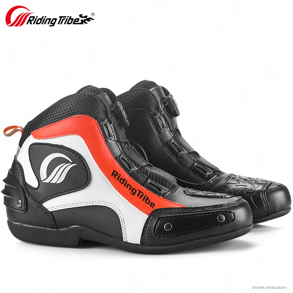 แฟชั่นรถจักรยานยนต์รองเท้า Moto มอเตอร์ไซด์เรือยนต์ Breathable ผู้ชายขี่อุปกรณ์ Motocross Touring Biker Street Racing รองเท้า