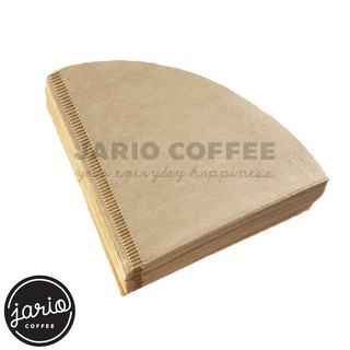 Jario กระดาษดริป (100 แผ่น) ทรง V ก้นแหลม กระดาษกรองกาแฟ Drip Coffee Paper Filter V Shape