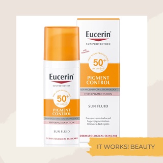 IT WORKS! Eucerin sun fluid pigment control spf 50+