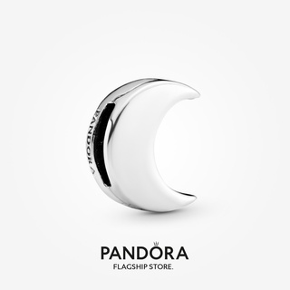 Pandora จี้รูปดวงจันทร์ แบบคลิปหนีบ สีเงิน สําหรับของขวัญวันเกิดผู้หญิง p825