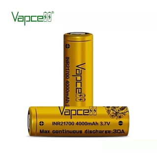 Vapcell INR21700 4000mAh 3.7V 30A ของแท้เช็คโค๊ตได้