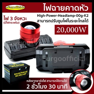 Furg 0010200032 ไฟฉายคาดหัว ซูมได้ ขนาดเล็ก High Power Headlamp รุ่น High-Power-Headlamp-00g-K2