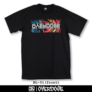 Overdose T-shirt เสื้อยืดคอกลม สีดำ รหัส BL-01(โอเวอโดส)