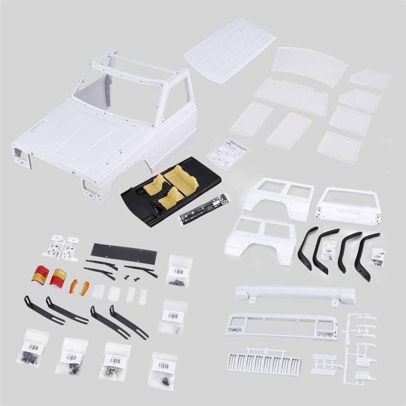 พลาสติกแข็ง 12.3 นิ้ว 313 มม.ฐานล้อ Cherokee Body Shell สําหรับ 1/10 RC Crawler Axial SCX10 & SCX10 II 90046 90047