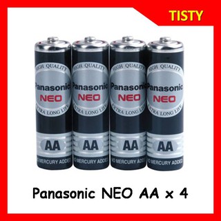 Panasonic AA NEO (R6NT/4SL) สีดำ Battery Pack 4 ก้อน