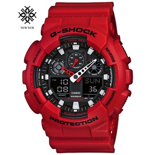 G-Shock รุ่น GA-100B-4A สีแดง ของแท้ ประกัน CMG 1 ปี