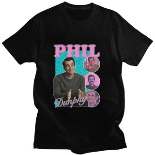 [100% Cotton] เสื้อยืดแขนสั้น ผ้าฝ้าย ทรงหลวม พิมพ์ลาย Phil Dunphy TV Show สไตล์ฮาราจูกุ แฟชั่นฤดูร้อน สําหรับผู้ชาย และ