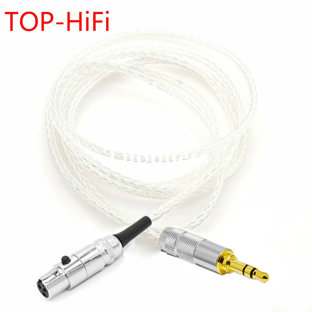 TOP-HiFi 8 Cores 7N OCC Silver Plated หูฟังอัพเกรดสําหรับ K240 K271 K702 Q701 DT1990pro DT1770pro หู