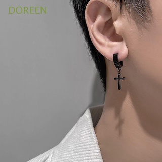 Doreen ฮิปฮอป ไขว้ คลิป ต่างหูพังก์ แฟชั่น เครื่องประดับผู้ชาย ผู้หญิง หรูหรา เท่ โกธิค เรียบง่าย ไม่เจาะ ต่างหู / หลากสี