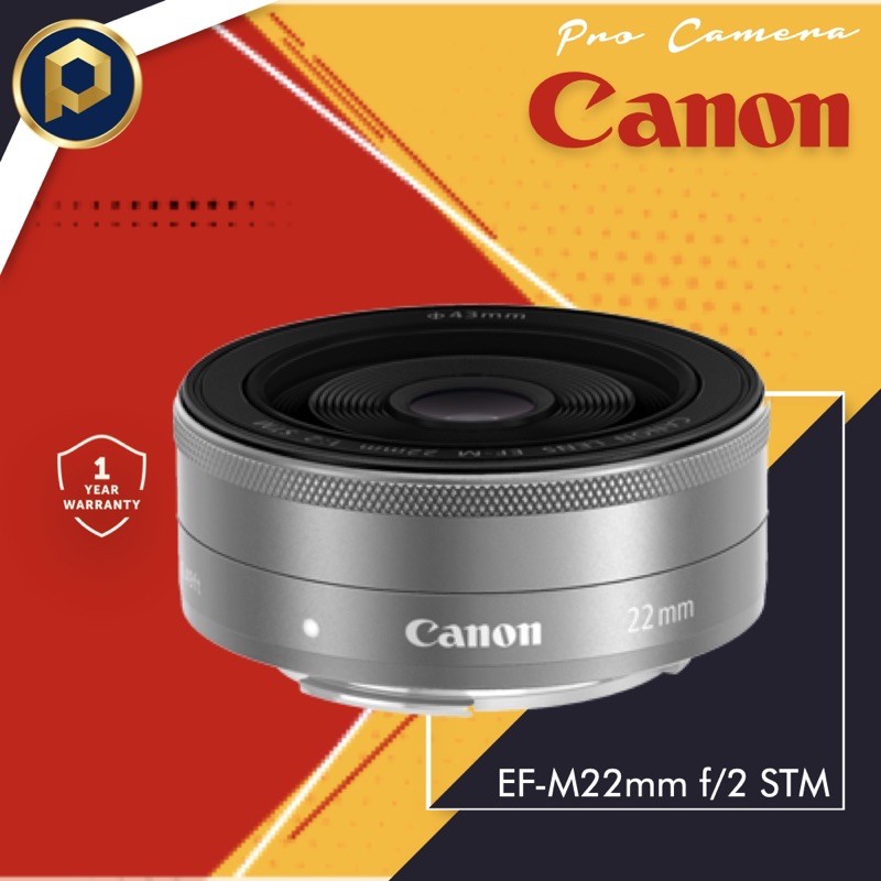 เลนส์ Canon EF-M 22 mm ถ่ายหน้าชัดหลังละลาย มือ1 พร้อมส่ง