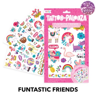 Tattoo แทททูเด็กปลอดสารพิษ อ่อนโยนต่อผิว ติดทน มี tattoo มากกว่า 50 รูป! TATTOO-PALOOZA ลาย Funtastic Friend