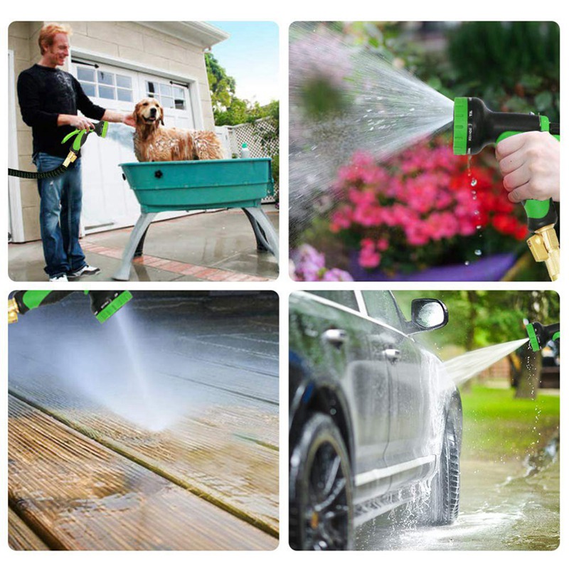 100ft Expandable Garden Hose, Water Collapsible Hose with 9 Function ...