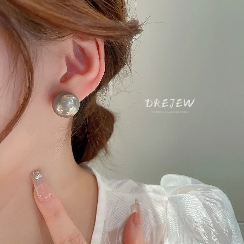 DREJEW ต่างหูรูปขนมปัง เข็มเงิน ประดับมุก สไตล์ฝรั่งเศส thumbnail 7