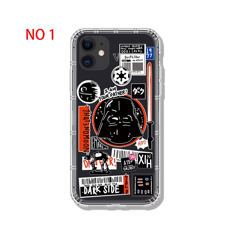 แฟชั่น Cool Star Wars สําหรับ IPhone 14 15 Pro 11 12 13 Pro Max XS MAX XR X 8 7 Plus 12 13 mini ซิลิโคนนุ่มกรณีโปร่งใส ราคา ถูกที่สุด โปรบีเคเค