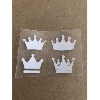 ตัวรีดกำมะหยี่มงกุฎ🌈🎀3.00 cm 1 ชุด 10 ชิ้น