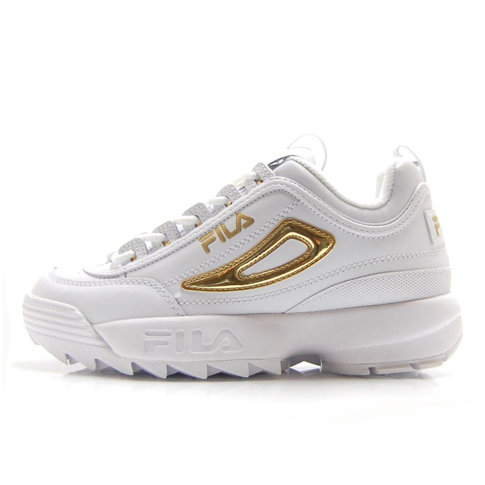 fila disruptor 2 metallic gold