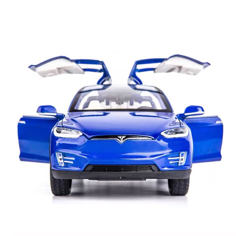 2021 New 1:24 Tesla MODEL X Alloy Car Model Diecasts & Toy Vehicles Toy ...