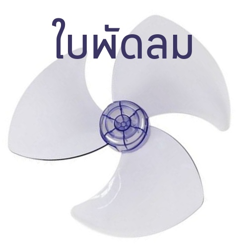 ใบพัดลมสำหรับพัดลม ฮาตาริ 12 14 16 นิ้ว 18นิ้ว เกรด A เหนียว ไม่แตกง่าย สีใสใบพัด 3 แฉก