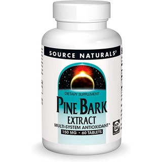 💯% Source Naturals, สารต้านอนุมูลอิสระ ▪ Astaxanthin 2 mg ▪  Pine Bark Extract, 60 Tablets