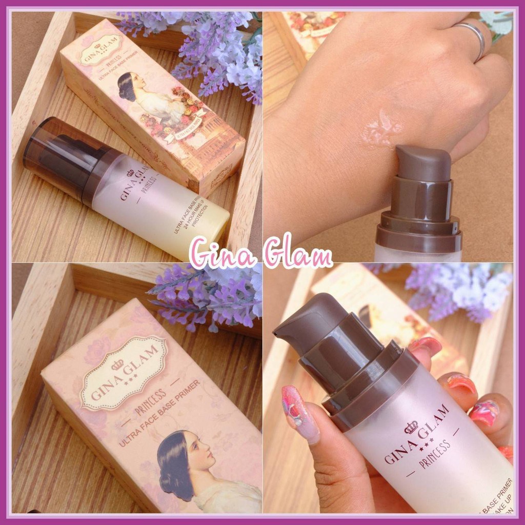 ไพรเมอร์ จีน่าแกลม ไพรเมอร์เนื้อซิลิโคนGina Glam Princess Ultra Face Base Primer G18