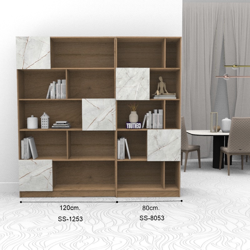 Inhome Furniture ชั้นวางหนังสือ W120×D32×H198 รุ่น SS-1253 Inhome Furniture Book Shelves W120×D32×H198 SS-1253 ราคา ถูกที่สุด ดีลบีเคเค แกลเลอรีภาพที่ 8