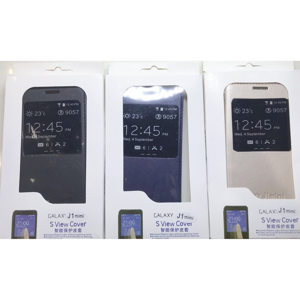 เคส Samsung Galaxy J1 Mini SView Cover เคสเปิด-ปิด Smart Case 2 ช่องสไลด์รับ