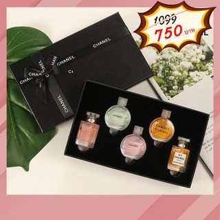 "น้ำหอมแท้" ชุดเซ็ท E น้ำหอม Chanel 7.5 ml. 5 ขวด Chanel Coco , Chanel Chance , Chanel N°5 EDP ของแท้ 100%