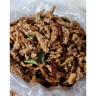 ปลาจิ้งจั้ง ปลากรอบ3รส งา/ไม่งา/สมุนไพร กรอบอร่อย น้ำหนัก500กรัม (กัลยาปลาหมึกแห้ง)