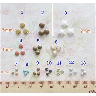 หมุดรีด/ตัวรีดผ้า แบบเหล็ก / พลาสติก ไม่คละแบบ/สี** พร้อมส่ง