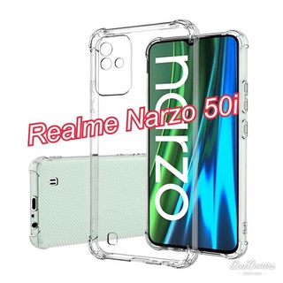 ￼***พร้​อมส่งในไทย***เคสใสกันกระแทกแบบคลุมกล้อง For Realme Narzo 50i / Realme GT / Realme C21Y