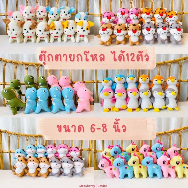 ตุ๊กตายกโหลแจกเด็ก ได้12ตัว สั่งได้ไม่เกินครั้งละ4โหล ราคาถูก งานสวยทุกแบบ พร้อมส่ง มีเก็บปลายทาง🚚