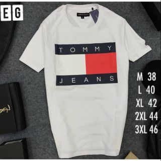 TM 👕TOMMY เสื้อยืดคอกลมแขนสั้นแบรนด์นำเข้า ⛔️ราคารวมค่าจัดส่งค่ะ⛔️