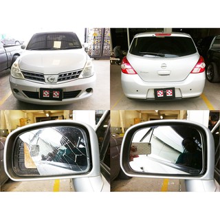 เลนส์กระจกมองข้าง สำหรับ NISSAN TIIDA ( 5 ประตู ) / LATIO ( 4 ประตู ) ปี 05-12 ( นิสสัน ทีด้า ลาติโอ้ ) กระจกไม