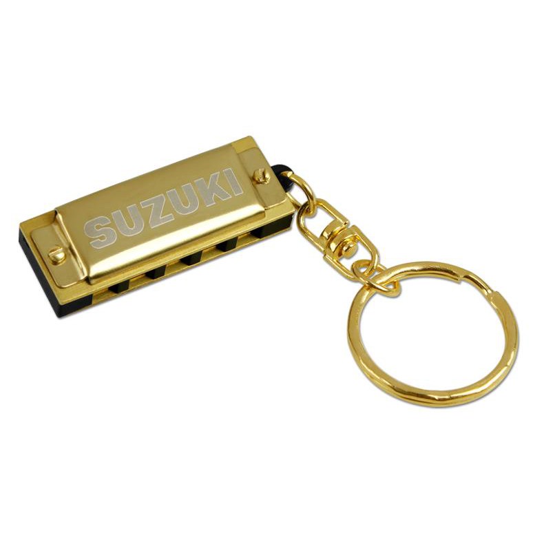 SUZUKI Mini Harmonica ฮาร์โมนิกา/เมาท์ออแกน 5 ช่อง Folk Master Diatonic Harmonica โฟล์คมาสเตอร์ [โกลเด้น]