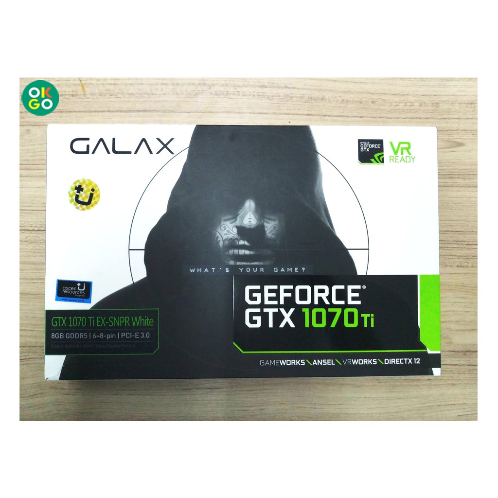 การ์ดจอ VGA GALAX GTX 1070 Ti EX-SNPR WHITE 8GB