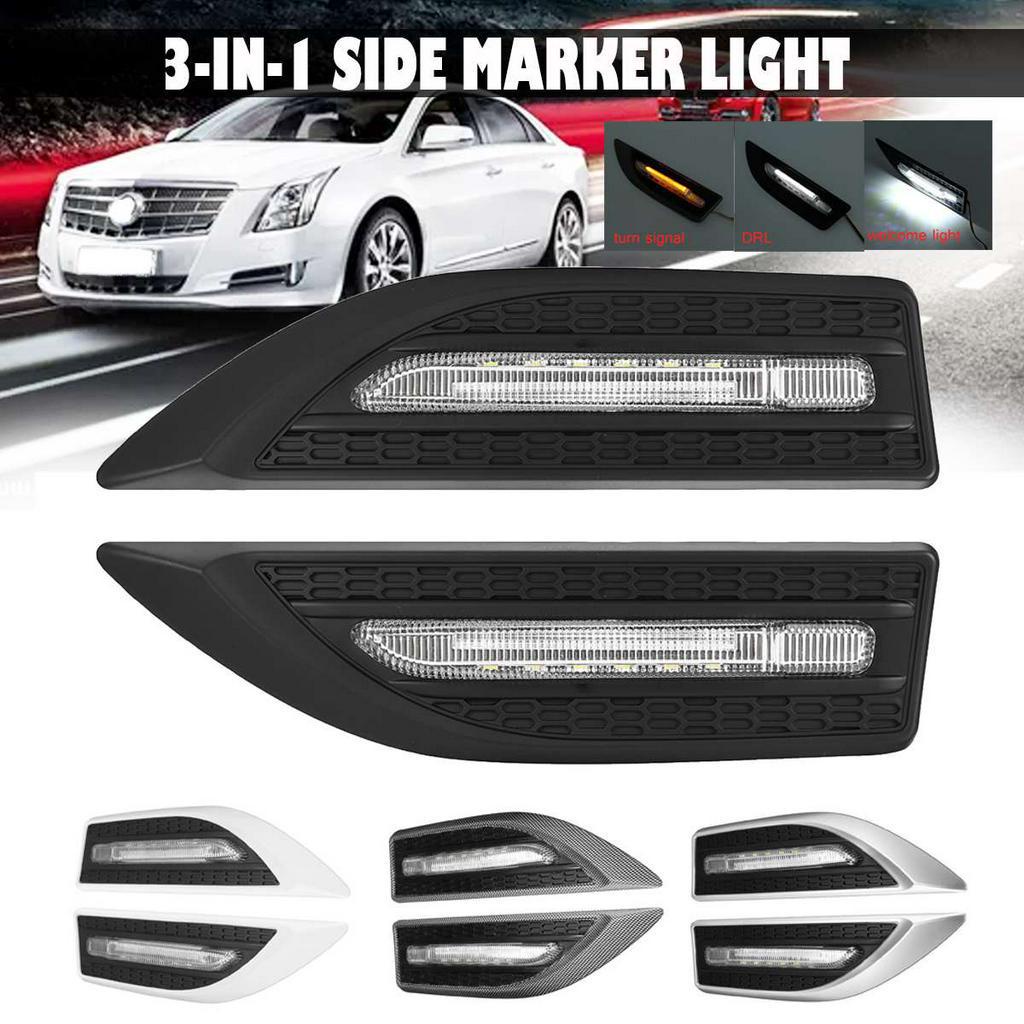 COD2x Universal 3in1 Car LED Blade Fender Side Marker Light Daytime
