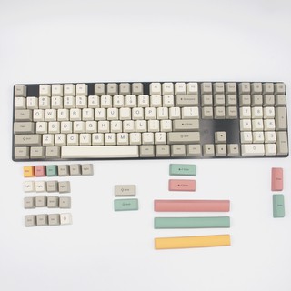 9009 PBT ปุ่มกดระเหิดย้อนยุคอุตสาหกรรมสีเทาการจับคู่สีสำหรับเชิงกลคีย์บอร์ด Ikbc84 ปุ่มกด 980 ปุ่มกด