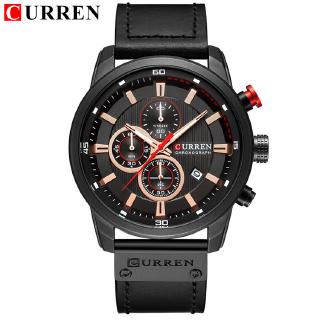 CURREN Luxury Brand Men Military Sport Watches Mens Quartz Clock Leather Strap Waterproof Date Wristwatch Hombre