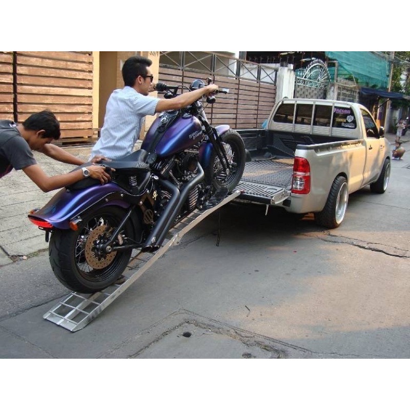 สะพานขึ้นรถมอเตอร์ไซค์ บันไดขนย้ายรถมอเตอร์ไซค์ atv รถกอล์ฟ