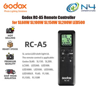 Godox RC-A5 รีโมตคอนโทรล สําหรับไฟวิดีโอ LED SL60W SL100W SL150W SL200W LED P260C LED500 LED1000 LED500LRC