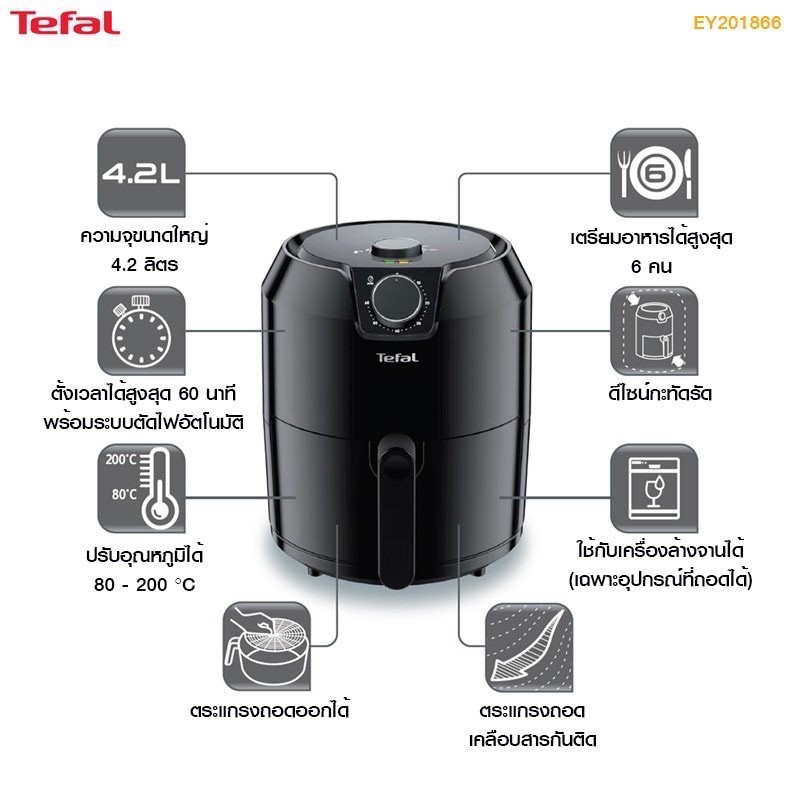 TEFAL หม้อทอดเอนกประสงค์ รุ่น EY201866 ของใหม่
