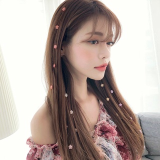 Korean Crystal Flower Hairpin Female Headdress Invisible Streamline Hair Comb Fairy Headband Tassel Hair Accessories