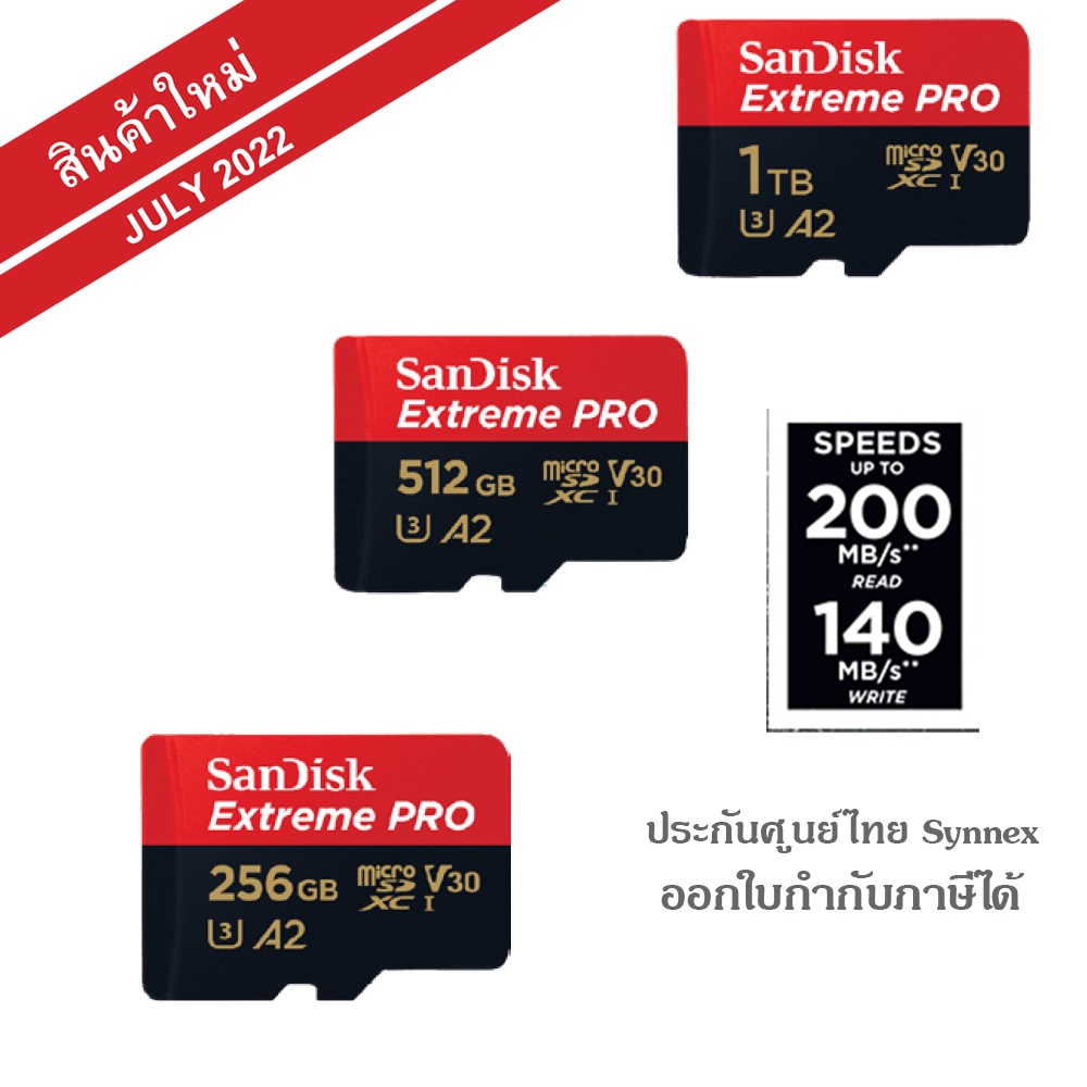 SanDisk Extreme PRO microSDXC UHS-I 128GB - เมมโมรี่การ์ดความเร็วสูง