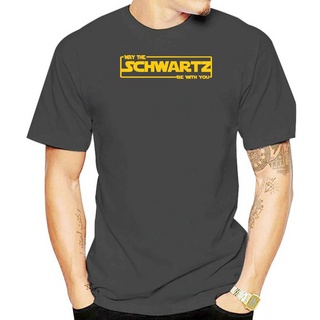 เสื้อยืดผ้าฝ้าย เสื้อยืดแขนสั้นลําลอง พิมพ์ลาย May The Schwartz Be With You Spaceballs สําหรับผู้ชาย ไซซ์ S - 2xl 1426