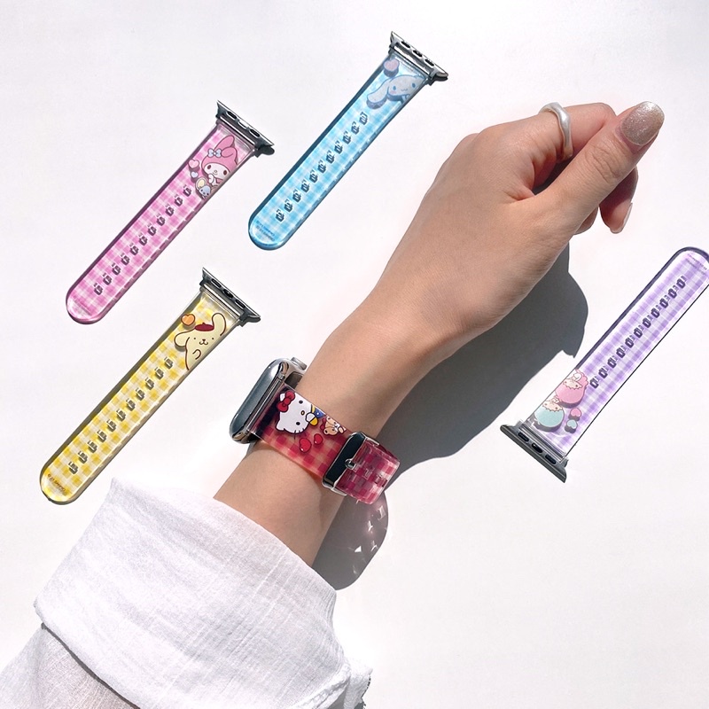 🌈 PreOrder ❤️ Sanrio Hello Kitty / My Melody / Little Twin Stars For Apple Watch Strap สายนาฬิกา ลิขสิทธิ์แท้